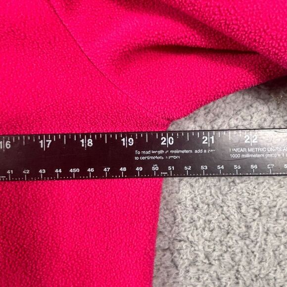 Disney Store Pink Minnie Mouse 1/4 Zip Fleece Pullover Small Cozy Winter Sweater - Picture 4 of 7